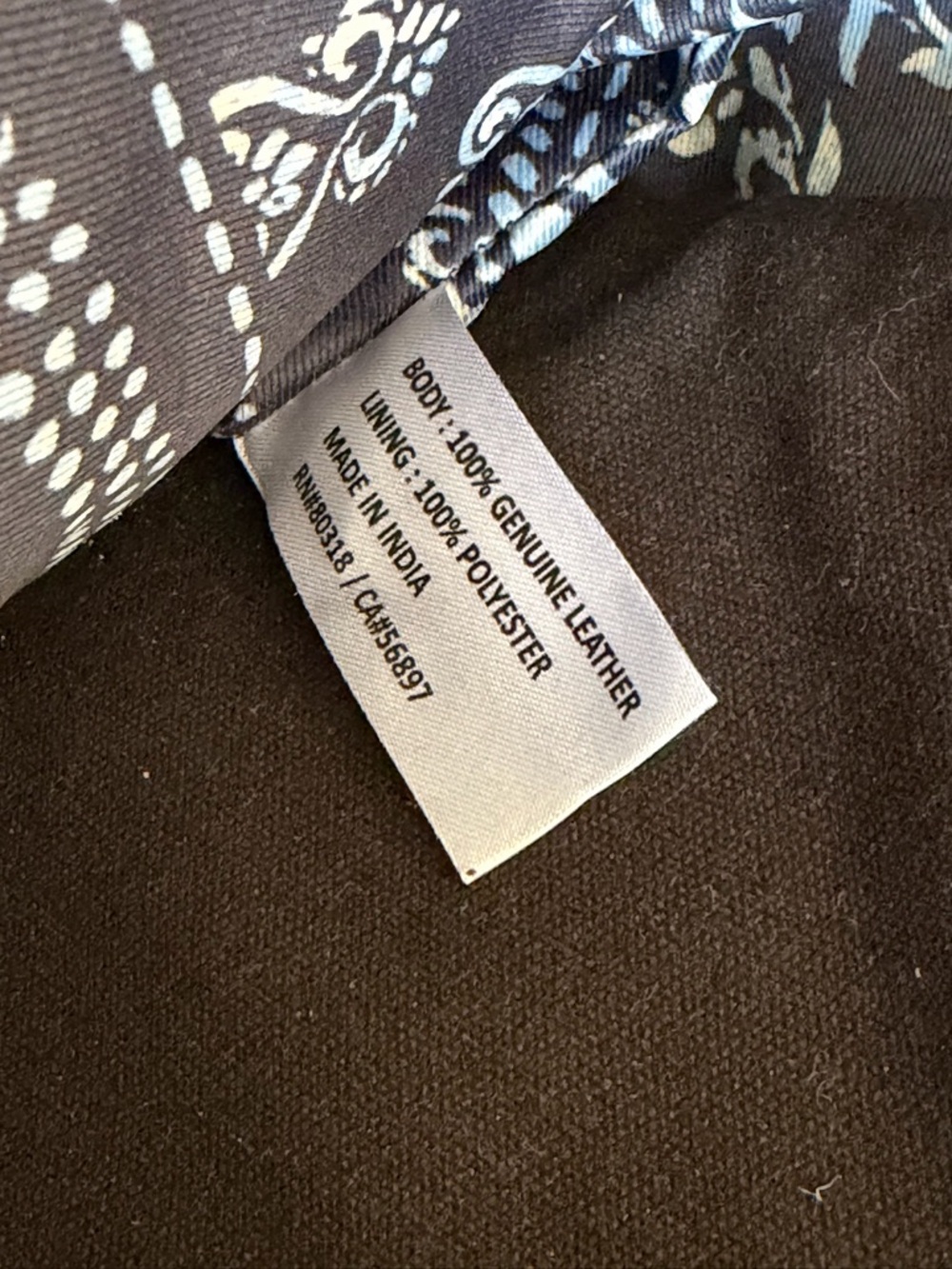 Lucky Brand Genuine Black Leather Tote Bag - Picture 6 of 7